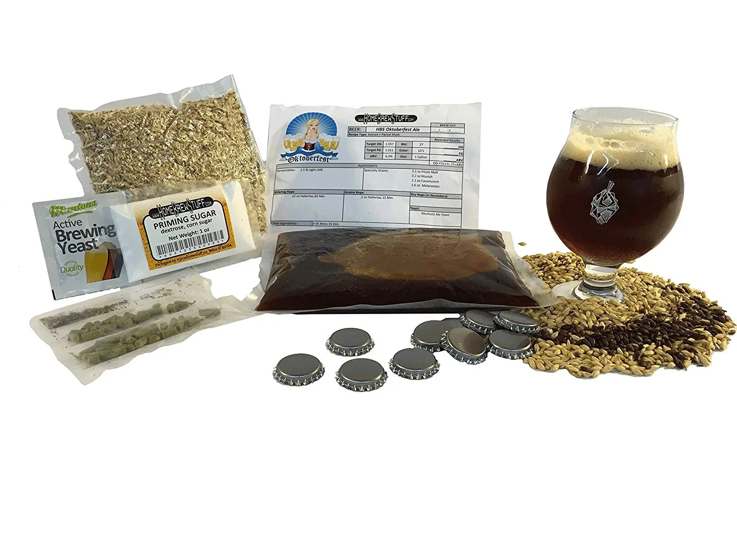 1 Gallon Table Top Nano-Brew Feier Ziet Oktoberfest Ale w/ Booster