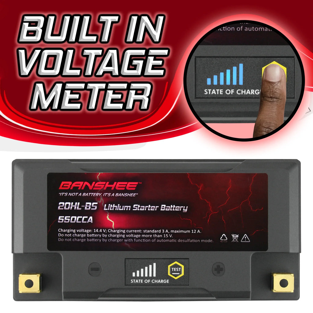 Banshee 20L- LiFePO4 Motorsports Battery Compatible with Yamaha  WaveRunner   2014 to 2020