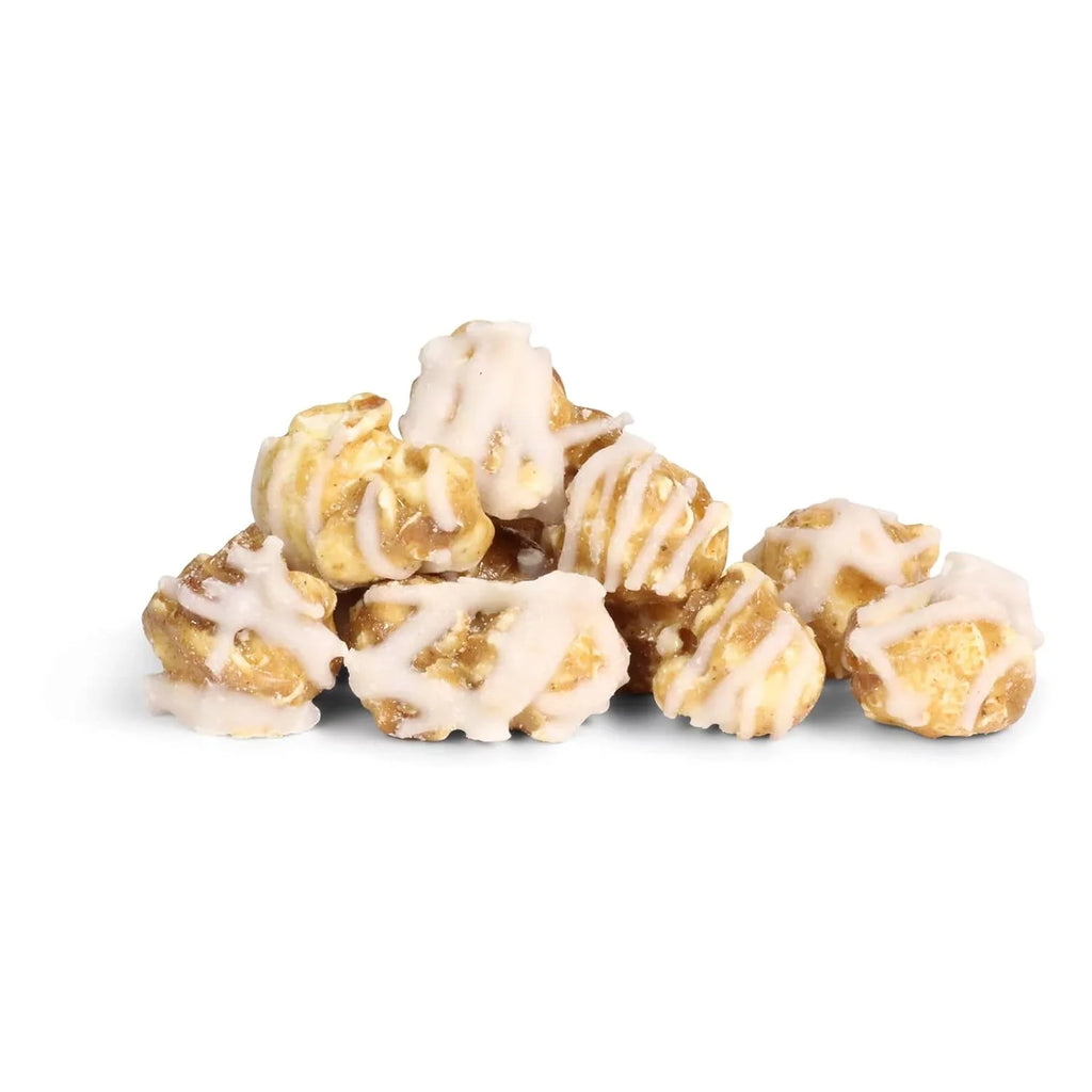 Grmet Cinnamon Swirl Popcorn By Its Delish, 1 Lb Bulk Bag, – Festive Caramel Air Popped Sweet Crunchy Popcorn With White Glaze Corn Snack, Parties – Gluten Free, Vegan, Kosher