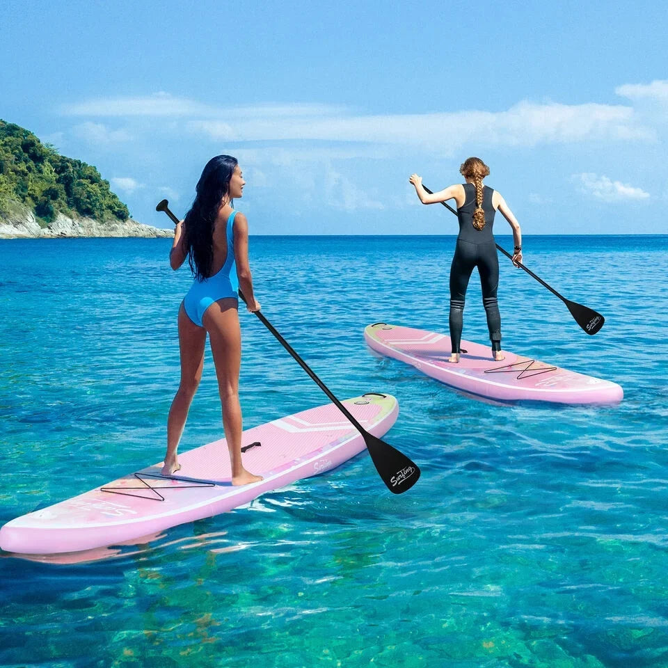 11FT Stand Up Paddle Board Inflatable  Surfboard Complete Kit with Kayak Seat