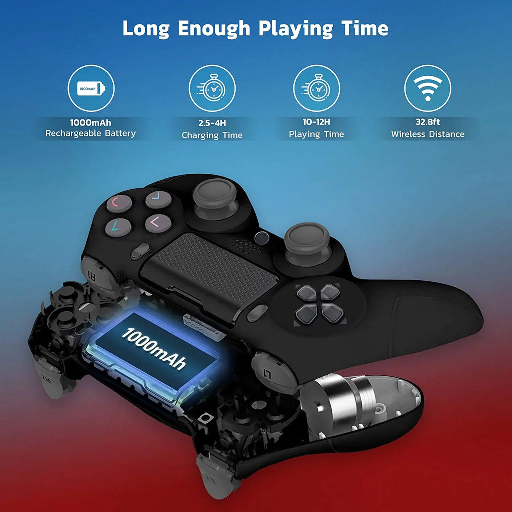 Wireless GamePad Compatible with Samsung Galaxy   5G Controller Plus 1,000 Battery/Built-In Speaker/Gyro/Remote BlueTooth Slim (Black)