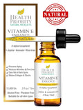 Organic Vitamin  Oil - Small Batch, Handmade in the  - Unscented, 0.5 oz